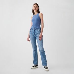 GAP High Rise Rigid 90s Slim Straight Jeans NWT 27/4 Long